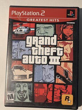 Grand Theft Auto III 3 PS2 Game Original 2001 Release Rockstar Games Tested
